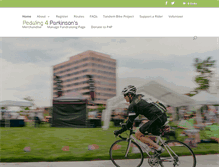 Tablet Screenshot of pedaling4parkinsons.org